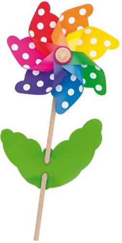 Větrník Dotty duhový, průměr 21 cm