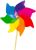 Větrník Rainbow duhový, průměr 45 cm Větrník Rainbow duhový, průměr 45 cm