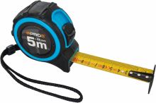 Metr svinovací PRO5 5 m x 25 mm, modrý, oboustranné pásmo