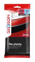 Ubrousky vlhčené Sheron na plasty - 24 ks