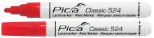 Značkovač Pica Classic 524 lakový červený 2-4 mm / 10 ks