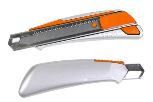 Nůž odlamovací celokovový 18mm / oranžový