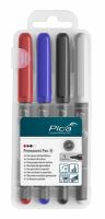 Popisovač Pica Classic 534/04 permanentní střední 1 mm - sada 4 ks